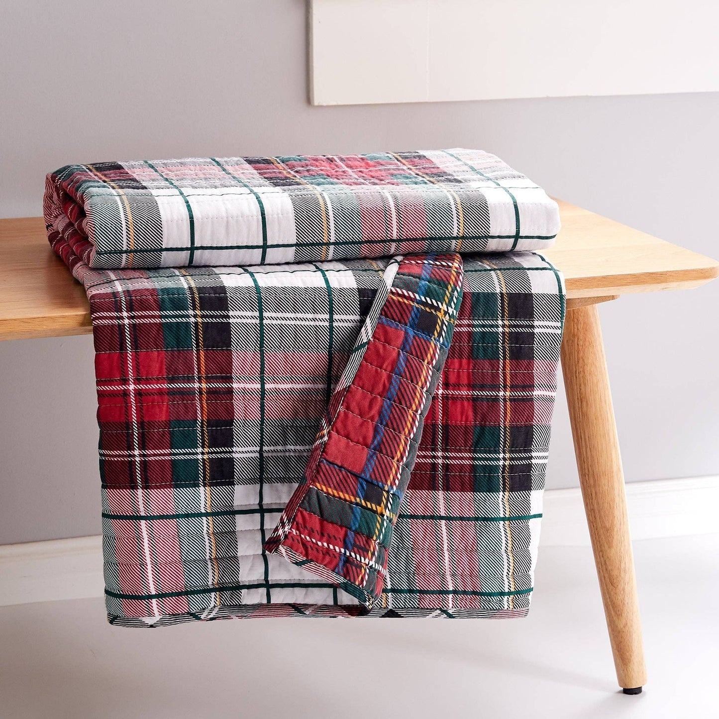 Spencer Plaid Quilted Throw