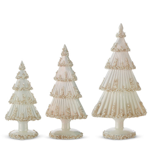 White Pearl Ribbed Trees