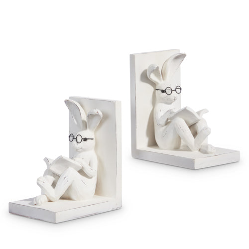 Bunny with Glasses Bookends