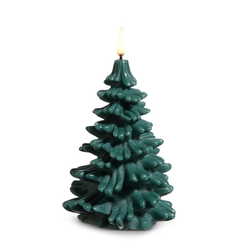 4" X 7" UYUNI PINE GREEN TREE CANDLE