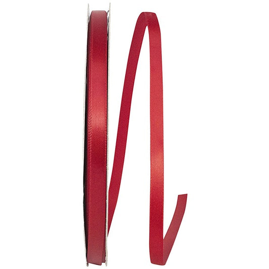 Scarlet Double Face Satin Ribbon