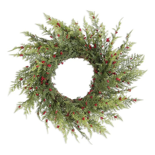 Pine Pepper Berry Real Touch Wreath