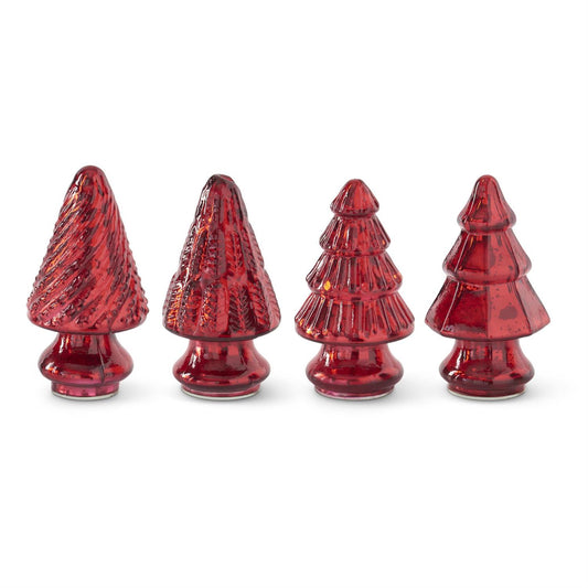 Mini Red Mercury Glass Christmas Tree