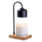 Arched Black & Wood Lamp Warmer