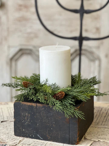 Advent Greens Candle Ring | 11"