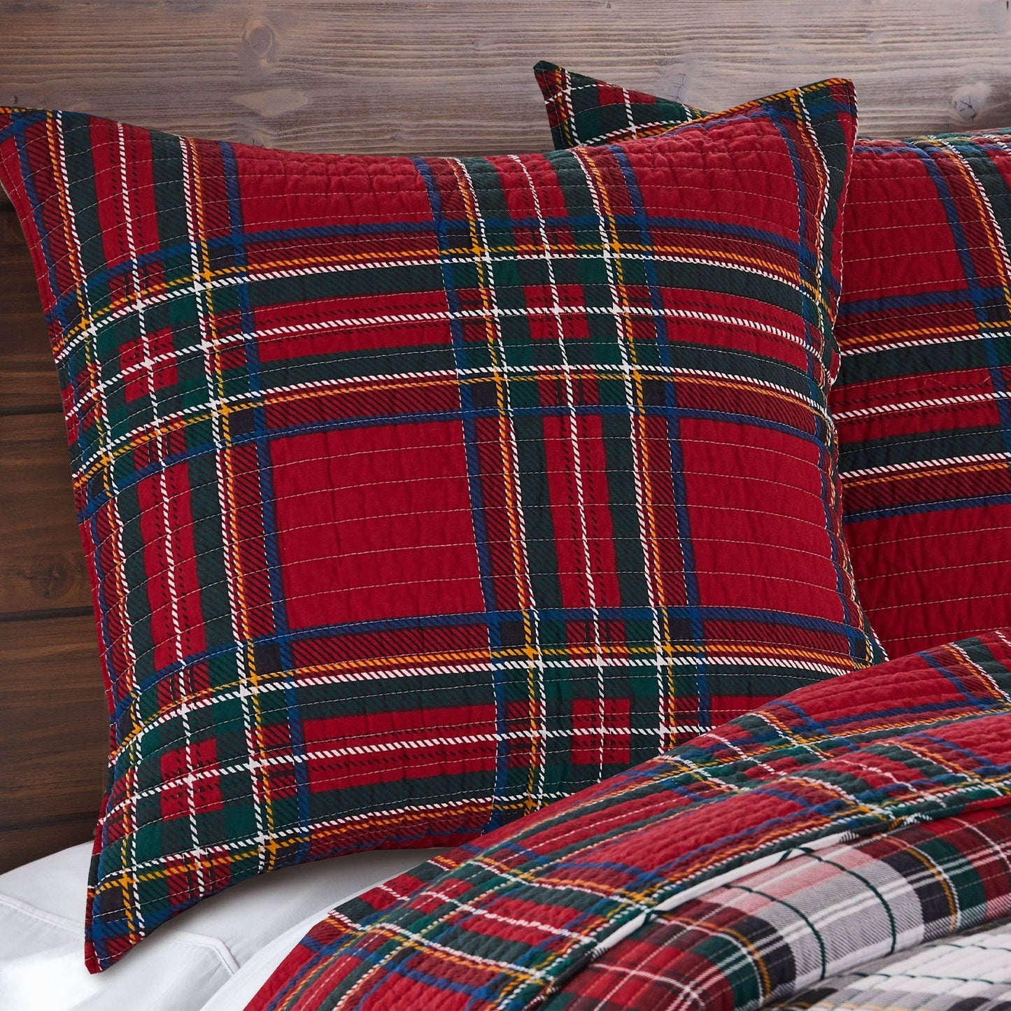 Thatch Home Spencer Plaid Euro Sham - Set of 2