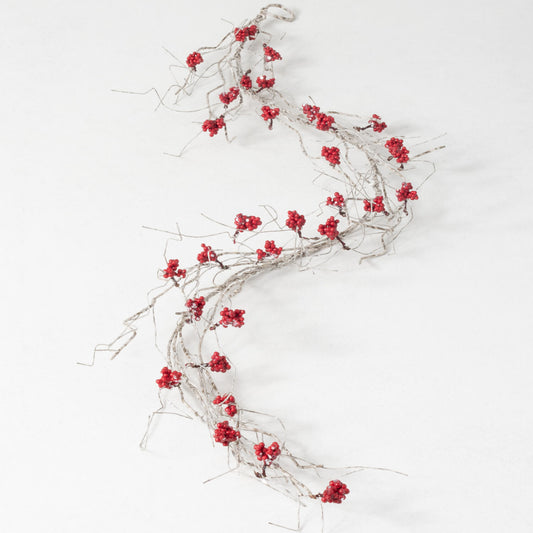 RED BERRY BIRCH TWIG GARLAND