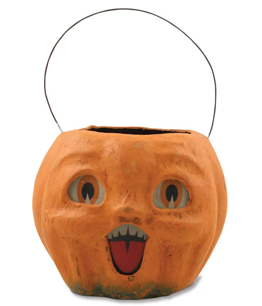 Happy Vintage Pumpkin Bucket