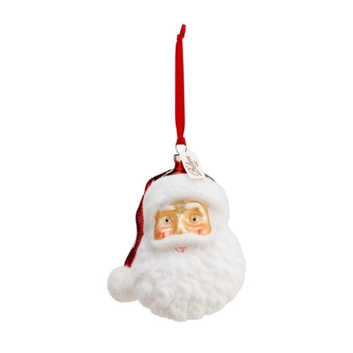 Blown Glass Santa Head Ornament