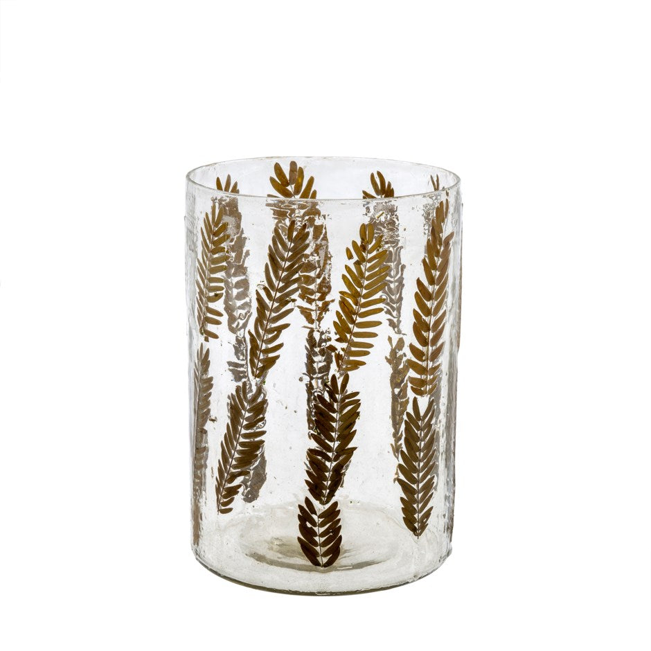 Pressed Fern Votive