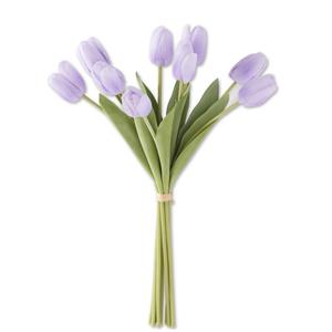 Light Purple Silk w/Real Touch Tulip