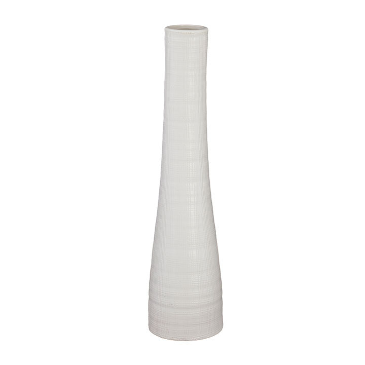 White Stoneware Vase