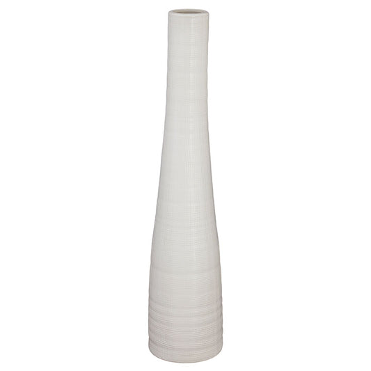 White Stoneware Vase