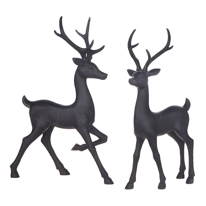 Black Resin Deer