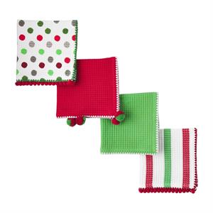 CHRISTMAS WAFFLE TOWEL SET