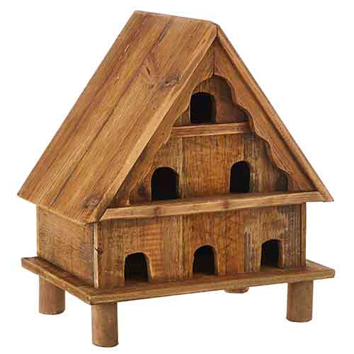 WOODEN BIRD HOUSE