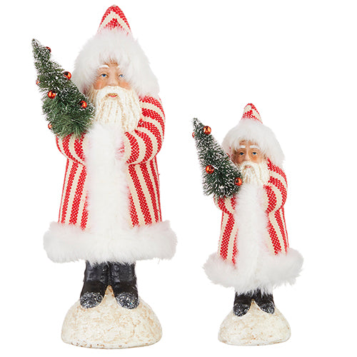 TICKING STRIPE SANTAS