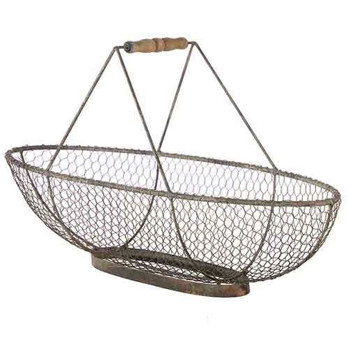 WIRE BASKET WITH HANDLE