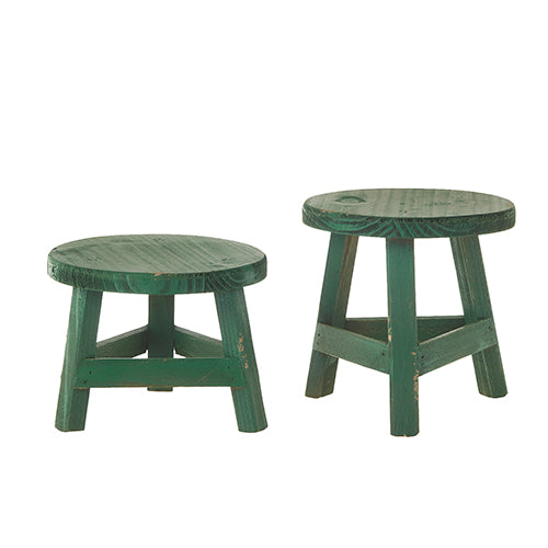 GREEN STOOL RISERS