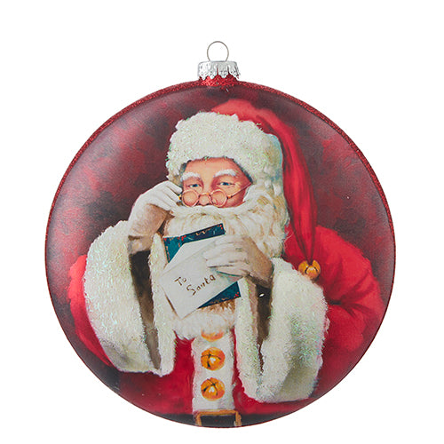 Santa Disc Ornament