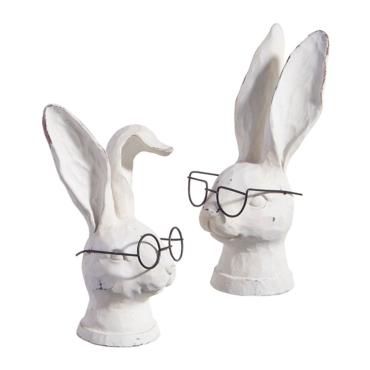 8" RABBIT WITH GLASSES