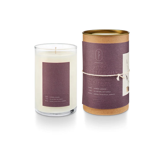 Cypress Lavender Natural Glass Candle