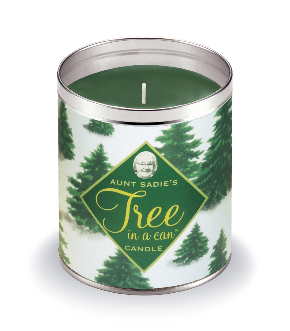 Snowy Tree Candle