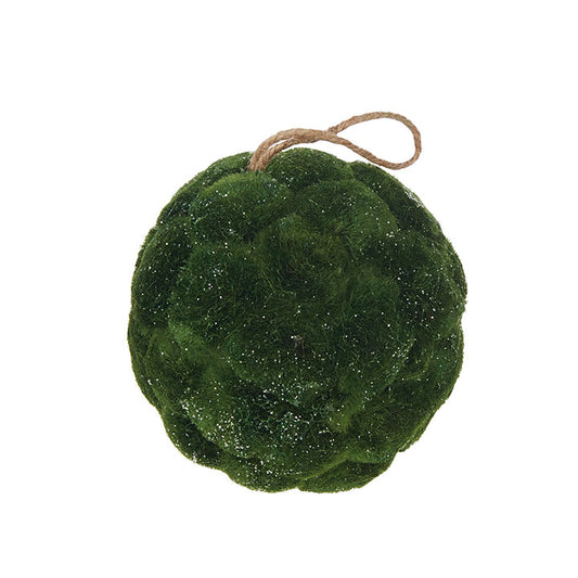 Iced Moss Ball Ornament