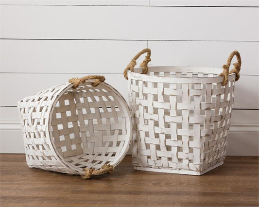 Antiqued Tobacco Basket