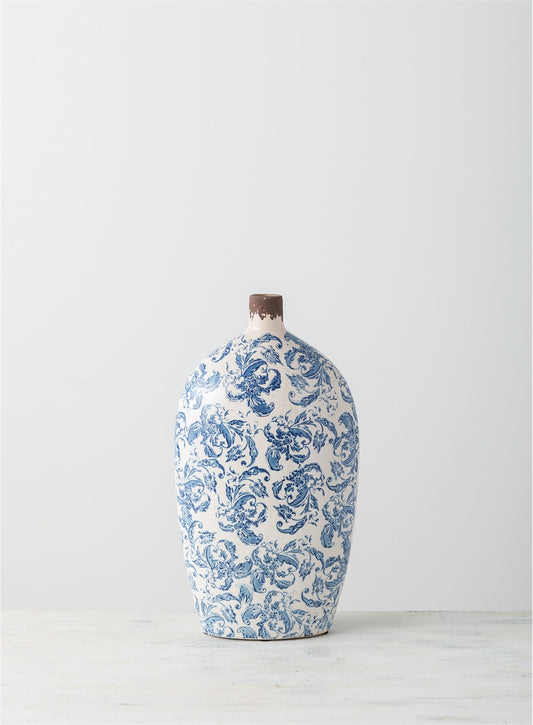 Blue Terracotta Vase