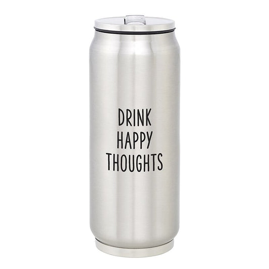 Large Stainless Steel Can - Happy Thoughts