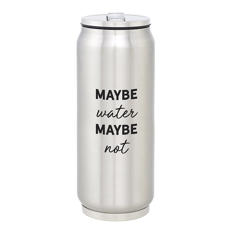 Large Stainless Steel Can - Maybe Water