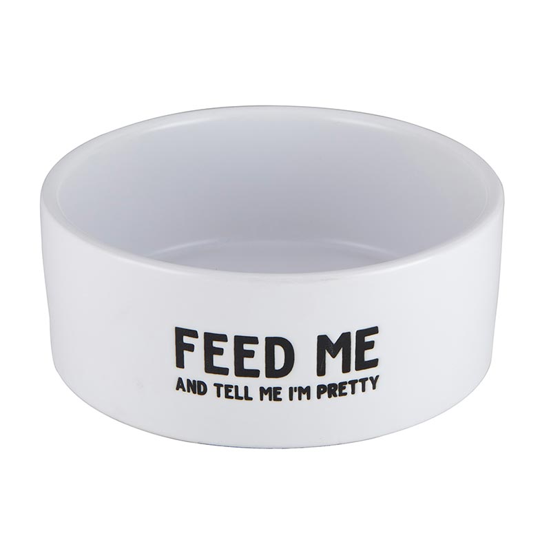 Ceramic Pet Bowl - Feed Me
