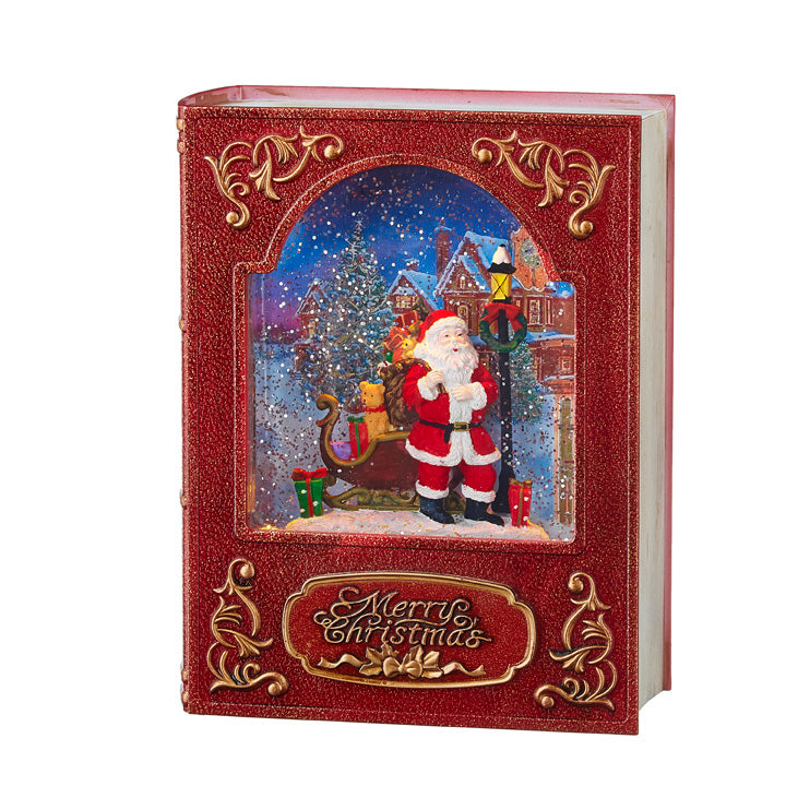 SANTA LIGHTED WATER BOOK