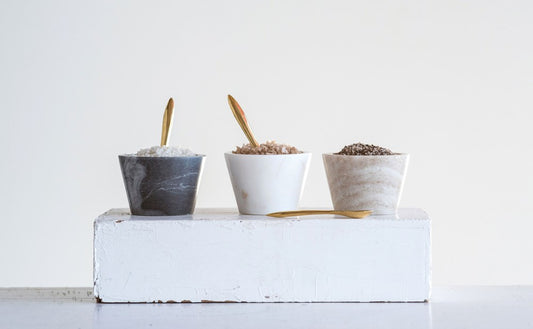 Marble Mini Bowl with Spoon