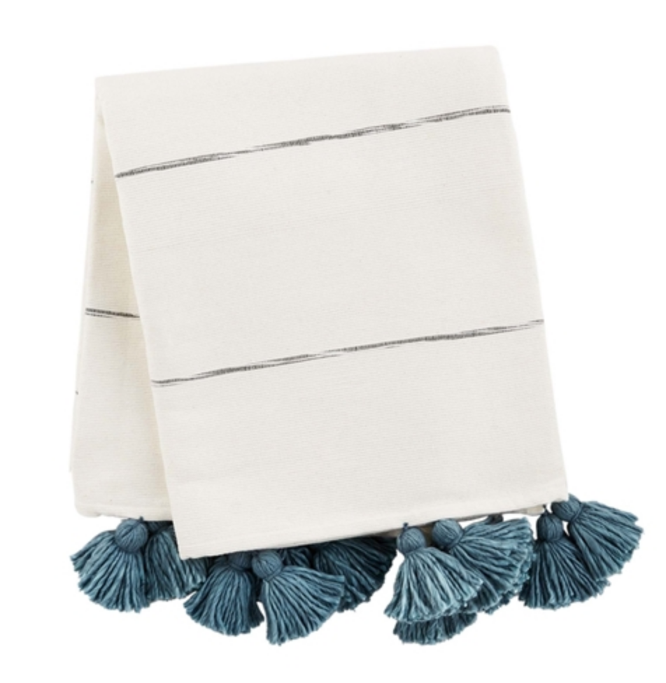 Tassel Stripe Throw