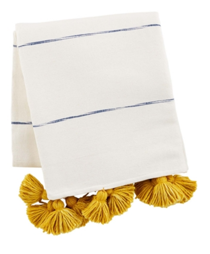 Tassel Stripe Throw