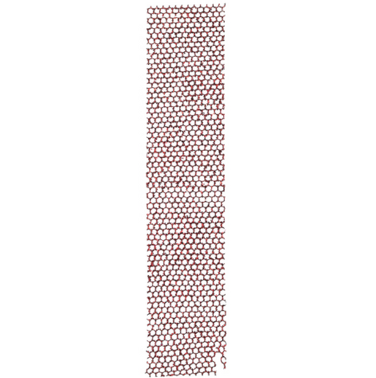 Red Glittered Mesh Sheet