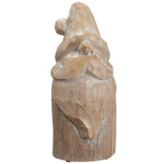 Wooden Glittered Gnome