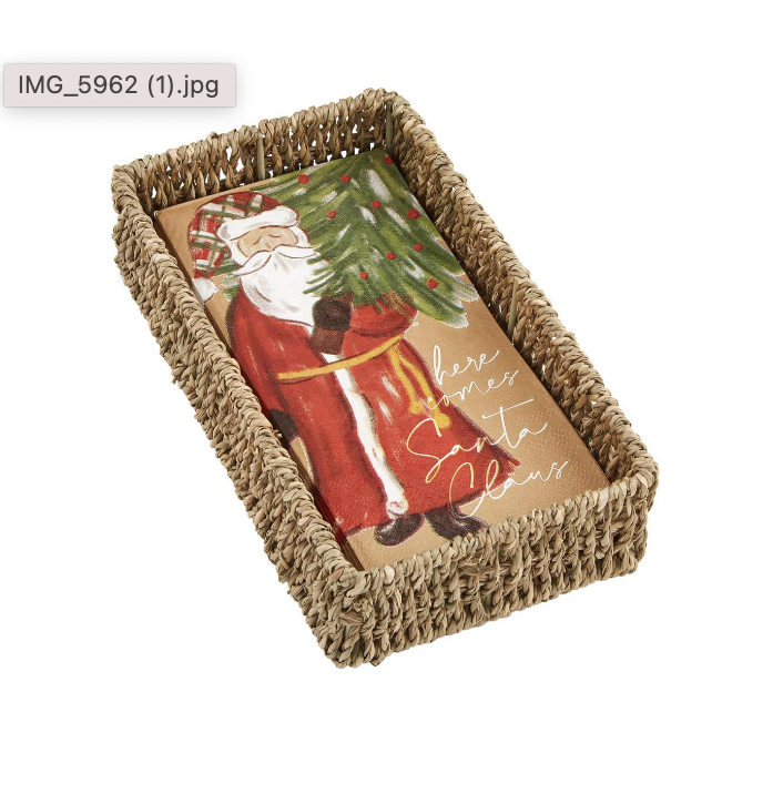 Christmas Guest Towel Basket