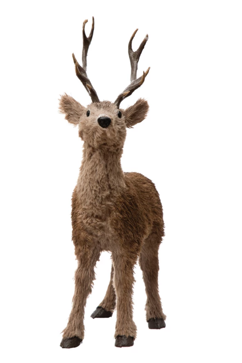 Faux and Sisal Deer