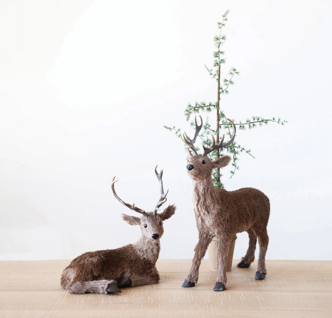 Faux and Sisal Deer