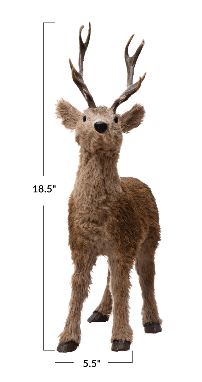 Faux and Sisal Deer