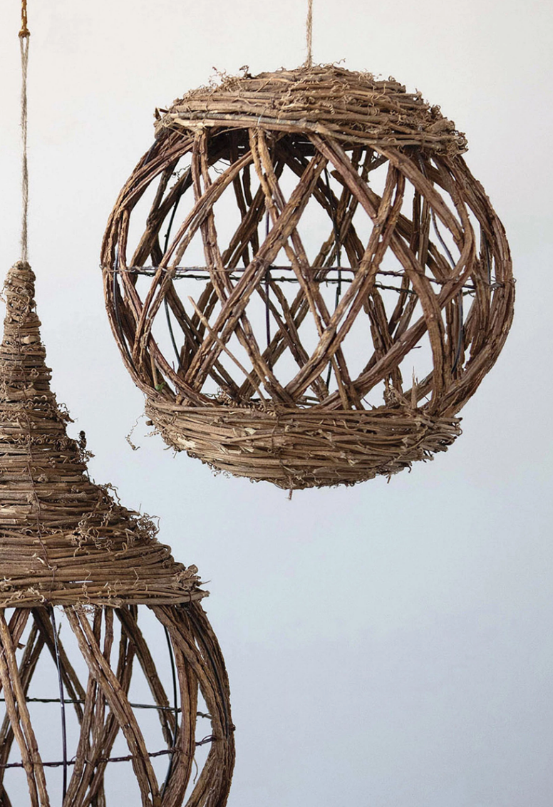 Rattan Ball Ornament