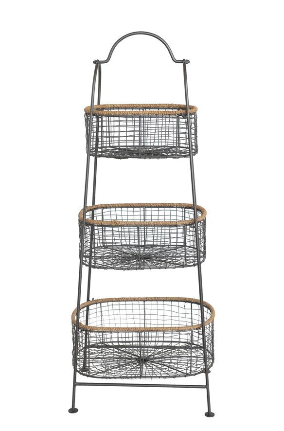 3-Tier Stand with Removable Baskets