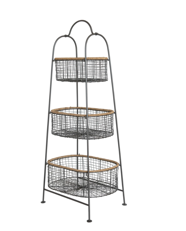 3-Tier Stand with Removable Baskets