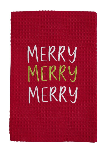 Christmas Waffle Towel