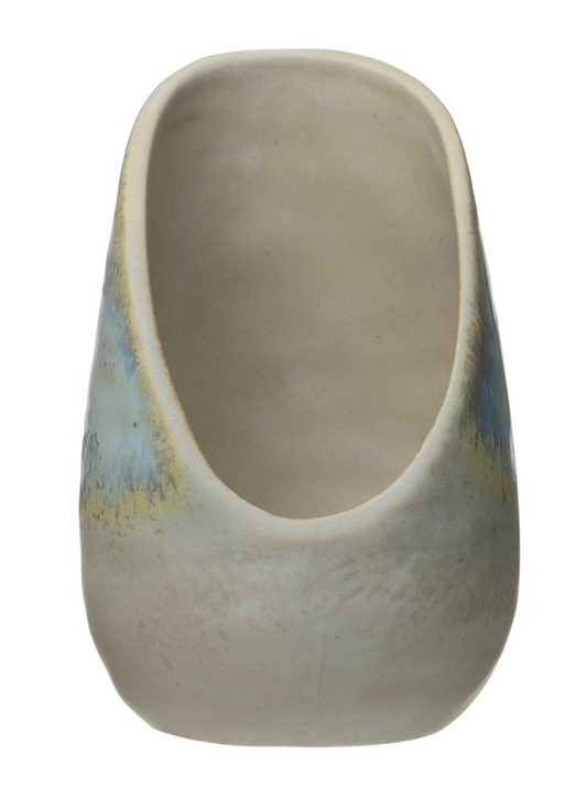 Stoneware Spoon Rest with Glaze