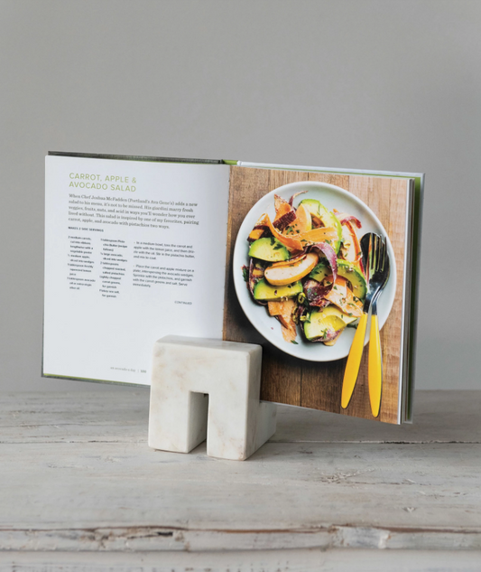 Square Marble Cookbook Stand