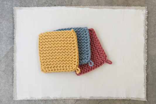 Cotton Crocheted Pot Holder